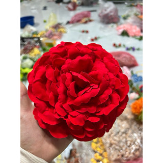 Bông mẫu đơn nhung size đại - Hoa giả , hoa vải