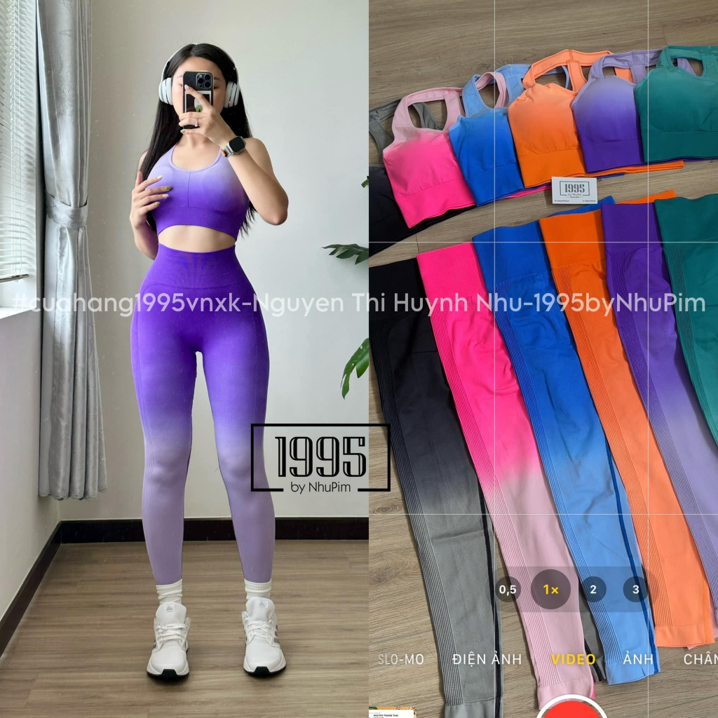 Set bộ dệt QC Gym/Yoga Ombre