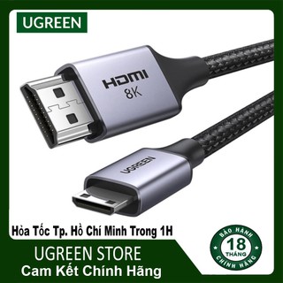 Dây mini hdmi to hdmi ugreen 15514 15515 hd163 hd8k60hz,hỗ trợ 2 chiều - chính hãng