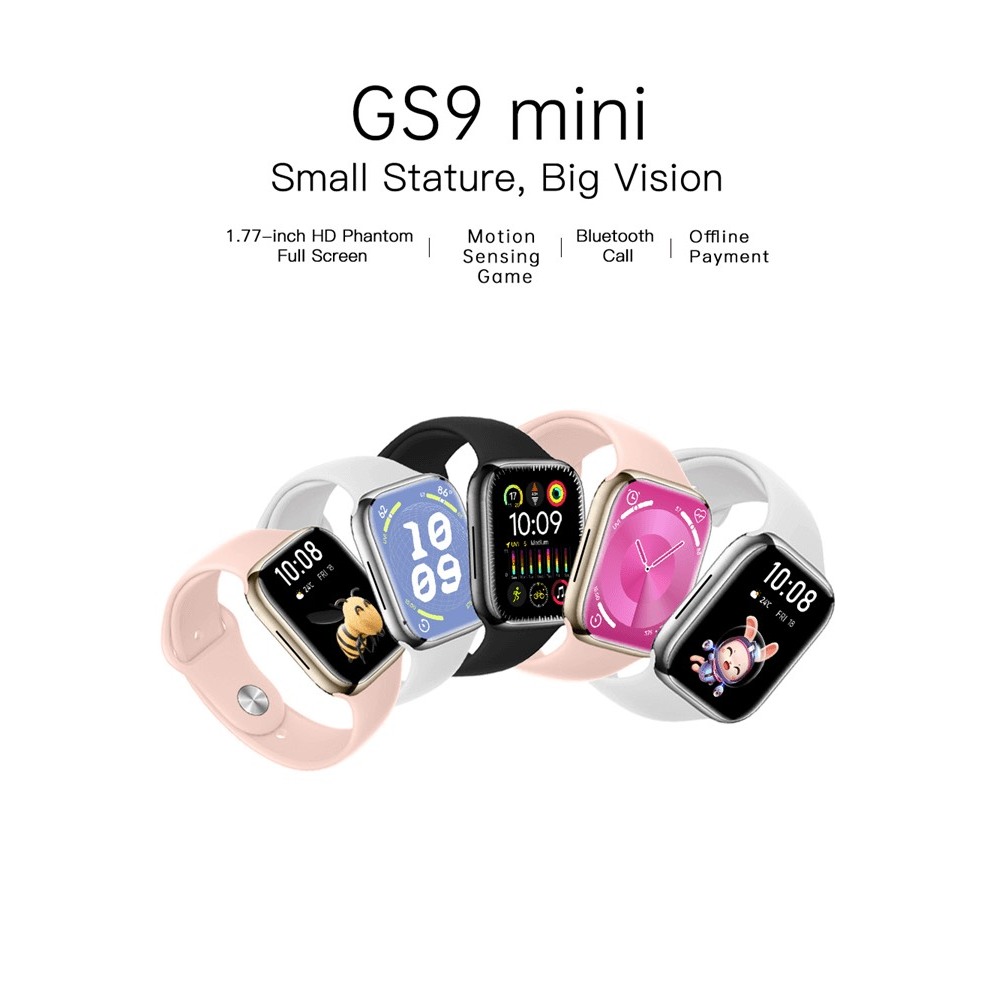 Đồng hồ SMART WATCH GS9 MINI 41mm viền thép nhận Full thông báo nghe gọi bảo hành 6 tháng ALEISTER