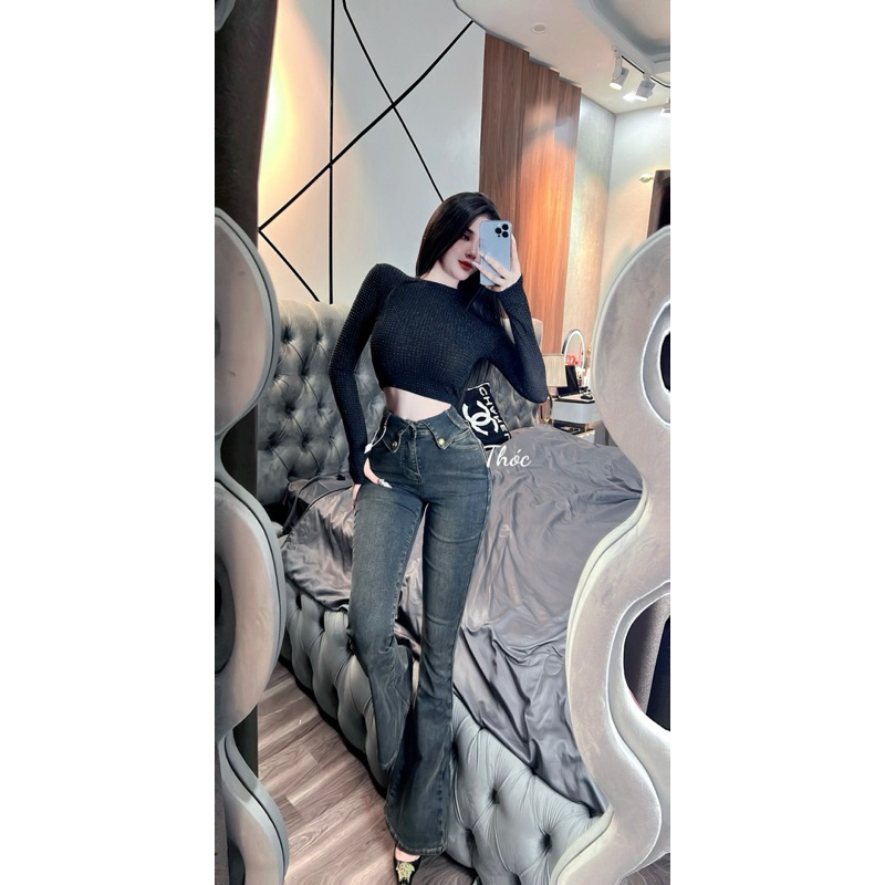 Áo nhũ bling croptop trẻ trung năng động