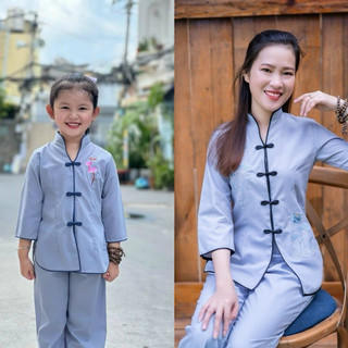 #đồ #lam mẹ #bé ❤️❤️❤️ sẫm tàu,đồ #mẹ đồ truyền thống, đồ lam đi #chùa