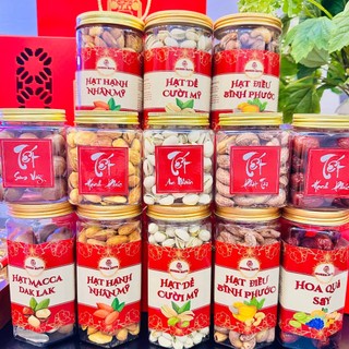 Hộp quà tết hạt dinh dưỡng tốt cho sức khỏe - quà biếu tặng hạt điều macca hạt dẻ cười hạnh nhân hạt óc chó