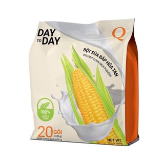  Sữa Bắp Day to Day Trần Quang 600g  20 gói * 30g  Instant Corn Milk Powder 3 in 1 