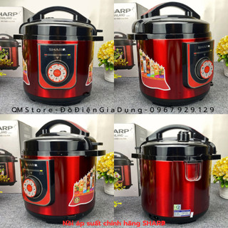 Nồi áp suất điện Sharp dung tích 6L chính hãng , Nồi áp suất điện Sharp Thái Lan đa năng QM Store