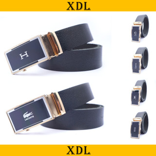 Thắt lưng nam da bò mặt khóa lăn tự động, dây da bò nguyên miếng B4LC38V