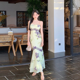 Váy voan hoa tiểu thư Pháp