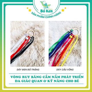 Vòng Ruy Băng Cầm Nắm Có Chuông Phát Triển ĐA GIÁC QUAN & KỸ NĂNG Cho Bé