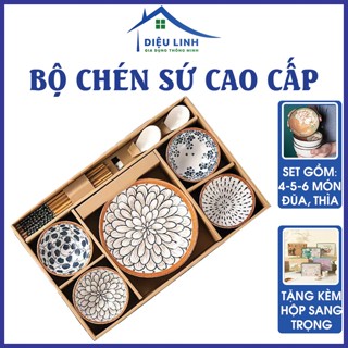  Chén Bát Bộ Bát Đĩa Ăn Cơm Tặng Kèm Hộp Thích Hợp Làm Quà Tặng Dieulinhshop 
