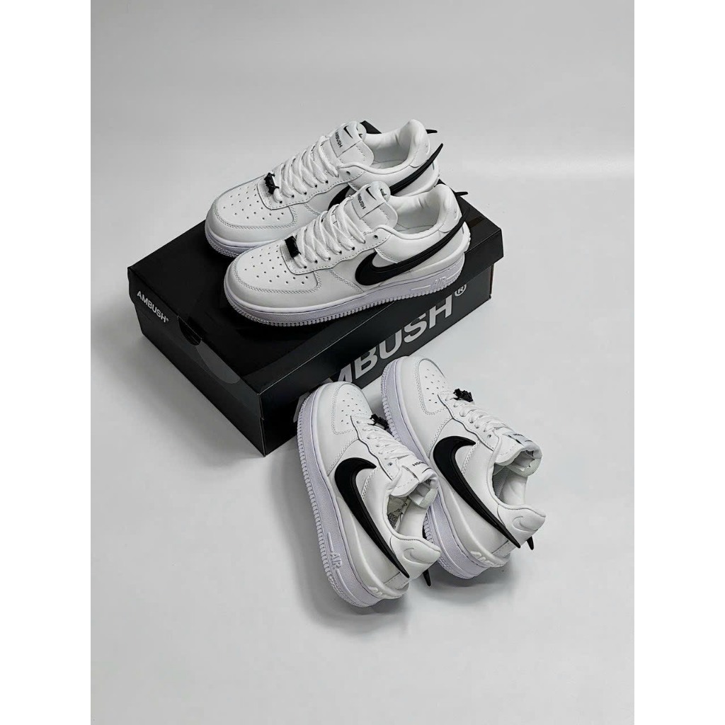 Giày_Nike Air Force 1  AMBUSH Low Phantom   , giày Af1 AMBUSH full trắng bản S.Cấp trung full phụ kiện hot 2023