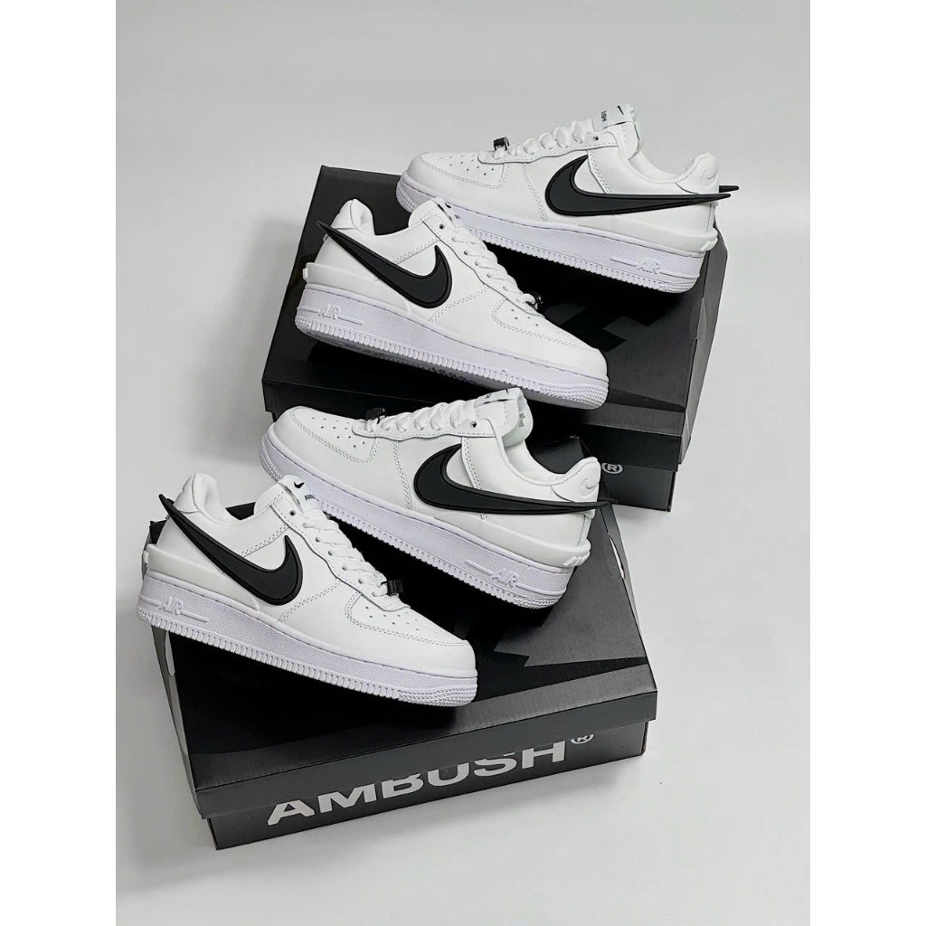Giày_Nike Air Force 1  AMBUSH Low Phantom   , giày Af1 AMBUSH full trắng bản S.Cấp trung full phụ kiện hot 2023
