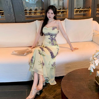 Váy voan hoa tiểu thư Pháp