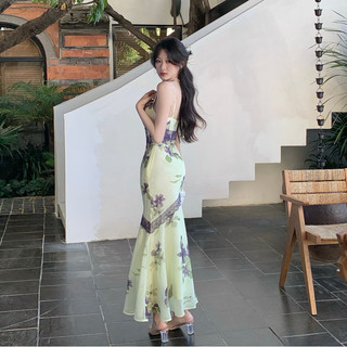 Váy voan hoa tiểu thư Pháp