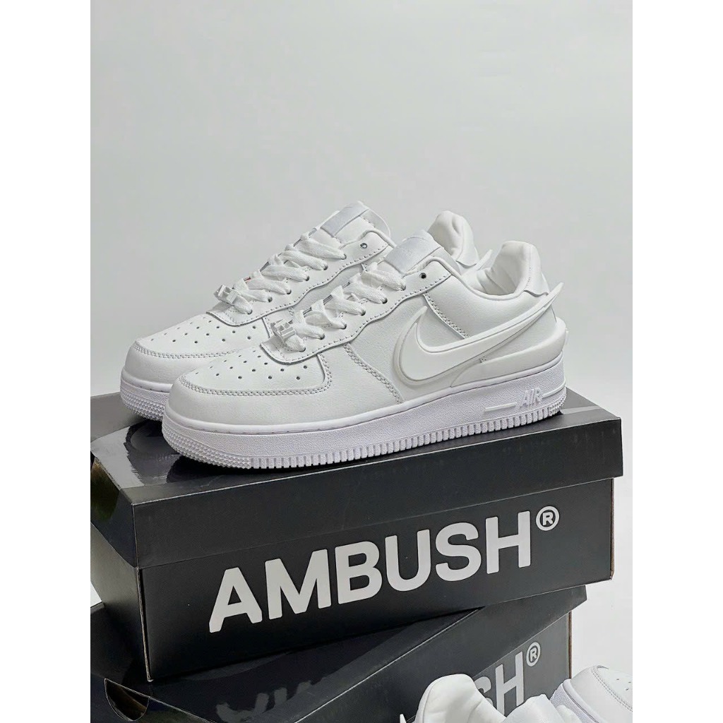 Giày_Nike Air Force 1  AMBUSH Low Phantom   , giày Af1 AMBUSH full trắng bản S.Cấp trung full phụ kiện hot 2023