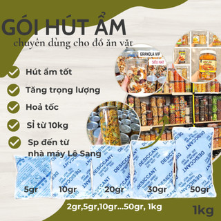 1kg Gói hút ảm clay đủ loại 2gram 5gram 10/20/30/50gram chuyên dùng cho đồ ăn vặt, gói hút ẩm cho hạt dinh dưỡng ganola