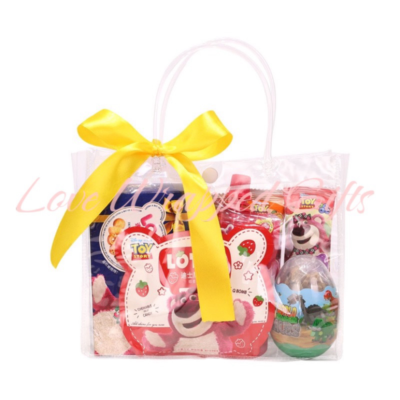 Set Hộp Quà Bánh Kẹo Gấu Dâu LOTSO 10 Món Tặng Người Yêu, Quà Sinh Nhật, Giáng Sinh,...