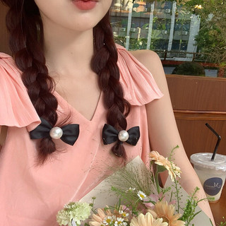 set 2 kẹp tóc nơ , kẹp tóc mái cho bé gái