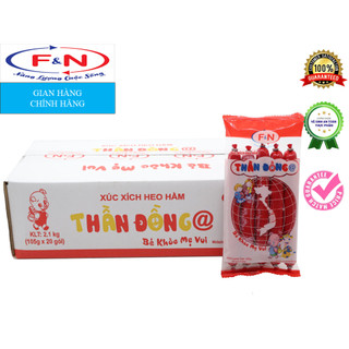 Xúc xích heo hầm tđ @) thùng 21g x 5cây x 20 túi = 2,1 kg