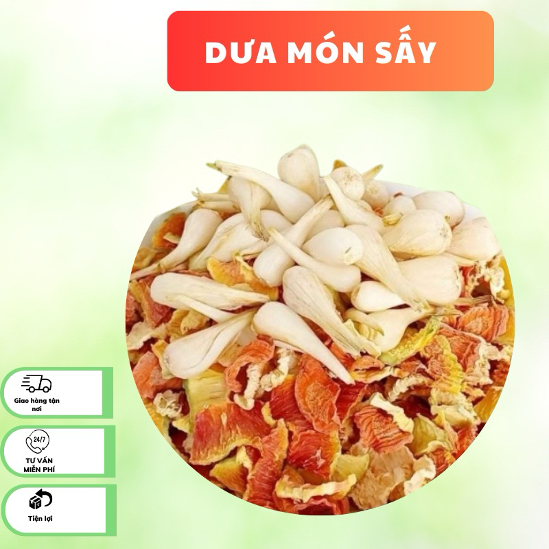 COMBO DƯA MÓN ( củ kiệu, củ cải, đu đủ, cà rốt , su hào)