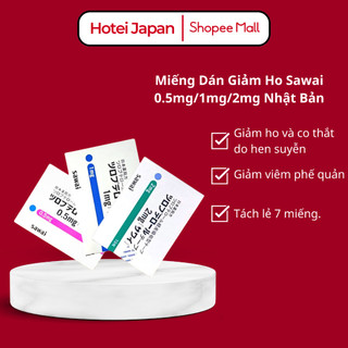 Miếng dán giảm ho sawai 0.5mg/1mg/2mg cho trẻ từ 0-9 tuổi. tách lẻ 7 miếng nhật bản