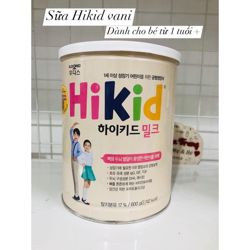 Sữa Hikid vani