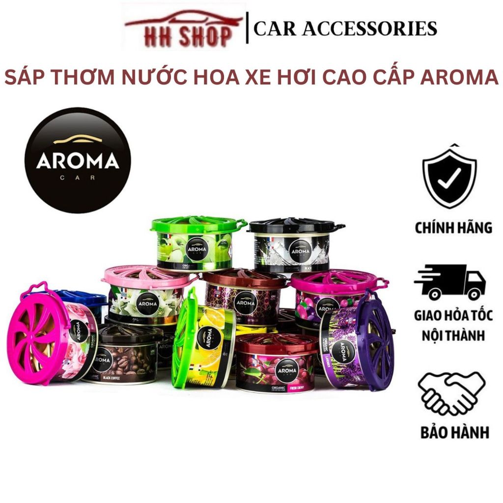 Sáp Thơm Xe Hơi - Sáp Thơm Aroma Car -CHÍNH HÃNG- Sáp Thơm Organic nhập khẩu Pháp - SD 3-4 tháng