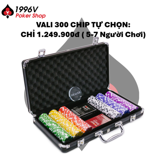 Chip Poker không số, phỉnh Dice chip set Pocker ABS đẹp giá rẻ - 1996V Poker Shop