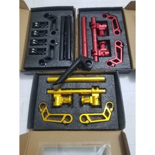 Combo ghi đông 5 khúc kèm pô tăng lắp ghi đông cho xe 133 và xe bàn đạp