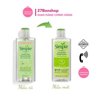 NƯỚC HOA HỒNG SIMPLE KIND TO SKIN SOOTHING FACIAL TONER