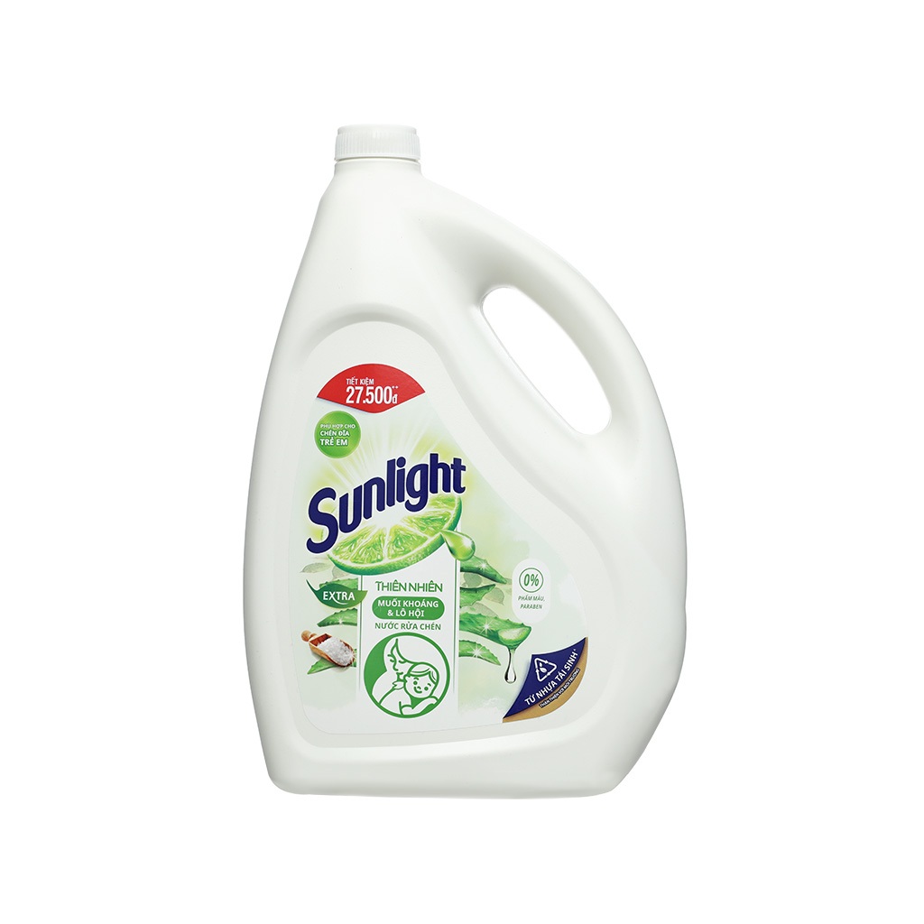 Nước rửa chén Sunlight thiên nhiên can 3,6 kg
