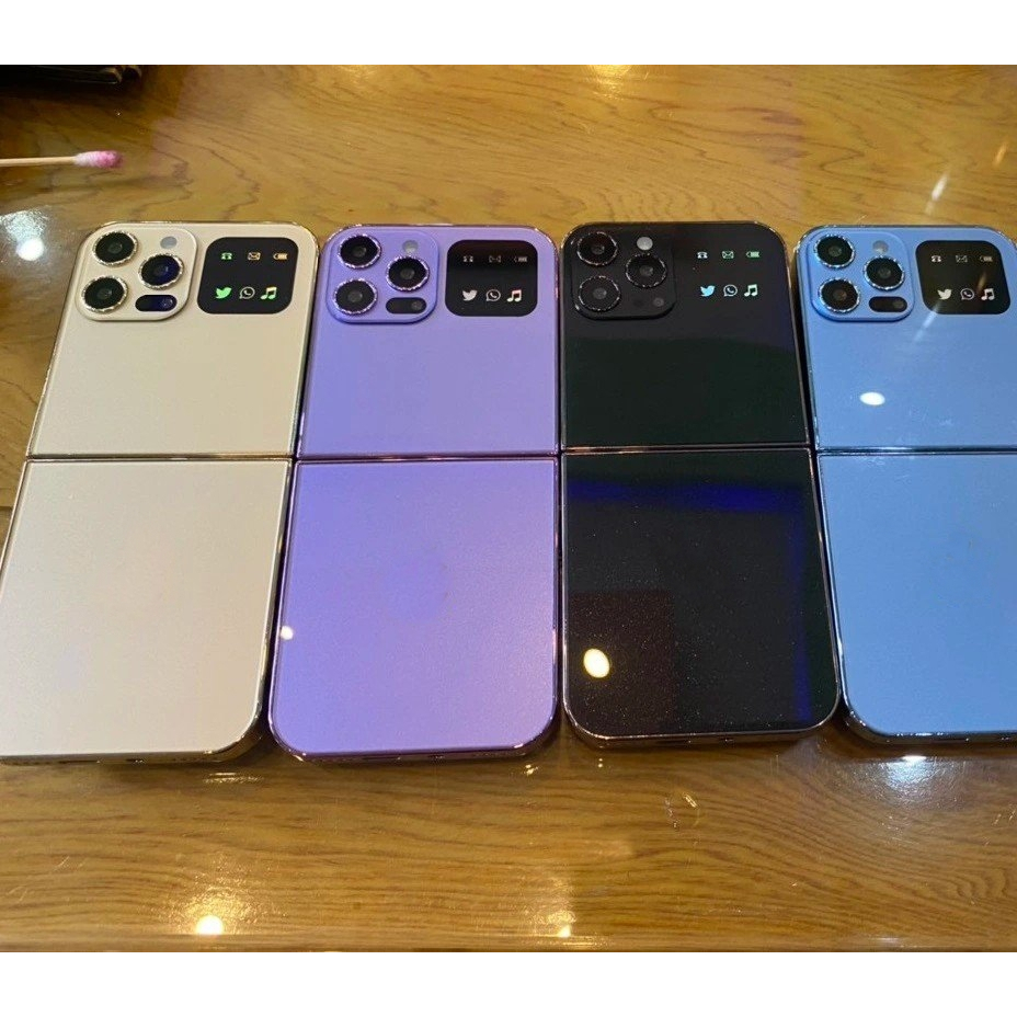 Điện Thoại Nắp Gập 3 Mắt I15 Pro, Mẫu Mới Nhất 2024, Loa To Pin Bền Sóng Khỏe, Máy 2 Sim, Tặng Kèm Ốp Lưng, BH 12 Tháng