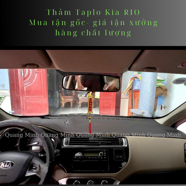 Thảm Taplo Xe Kia Rio 2012-2021 Cao Cấp (6 Mẫu Lựa Chọn)