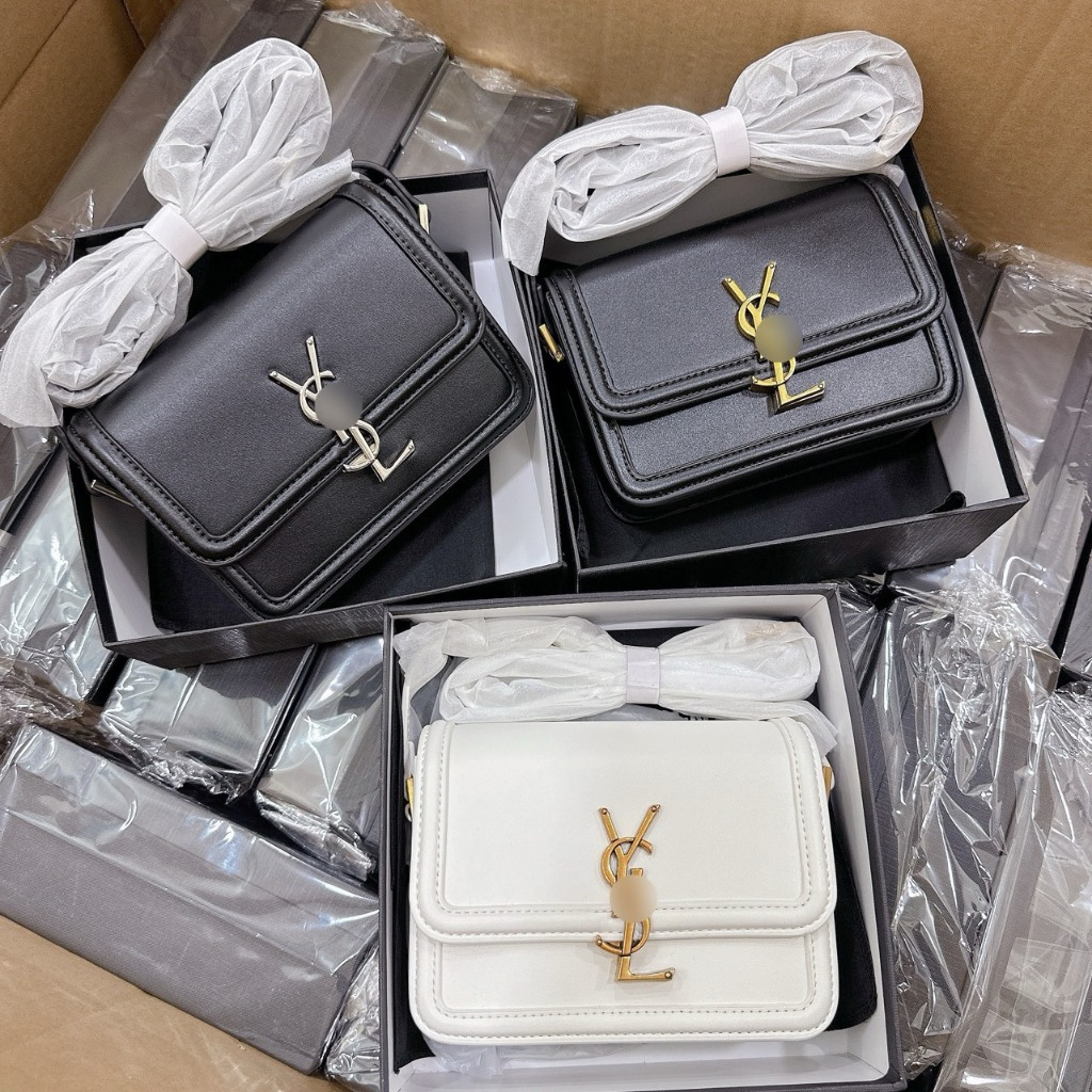 Túi xách nữ túi đeo chéo size 18 dáng vuông chất da đẹp phong cách đơn giản fullbox - Lucky9store