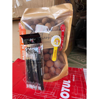 Nhãn xuồng cơm vàng sấy khô nguyên vỏ tự nhiên 500gr