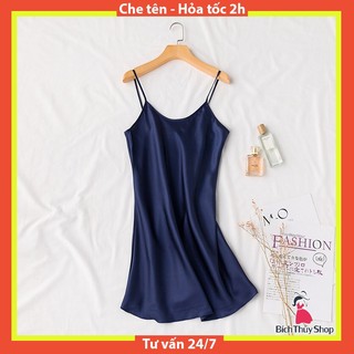 Đầm ngủ hai dây đơn giản BT044