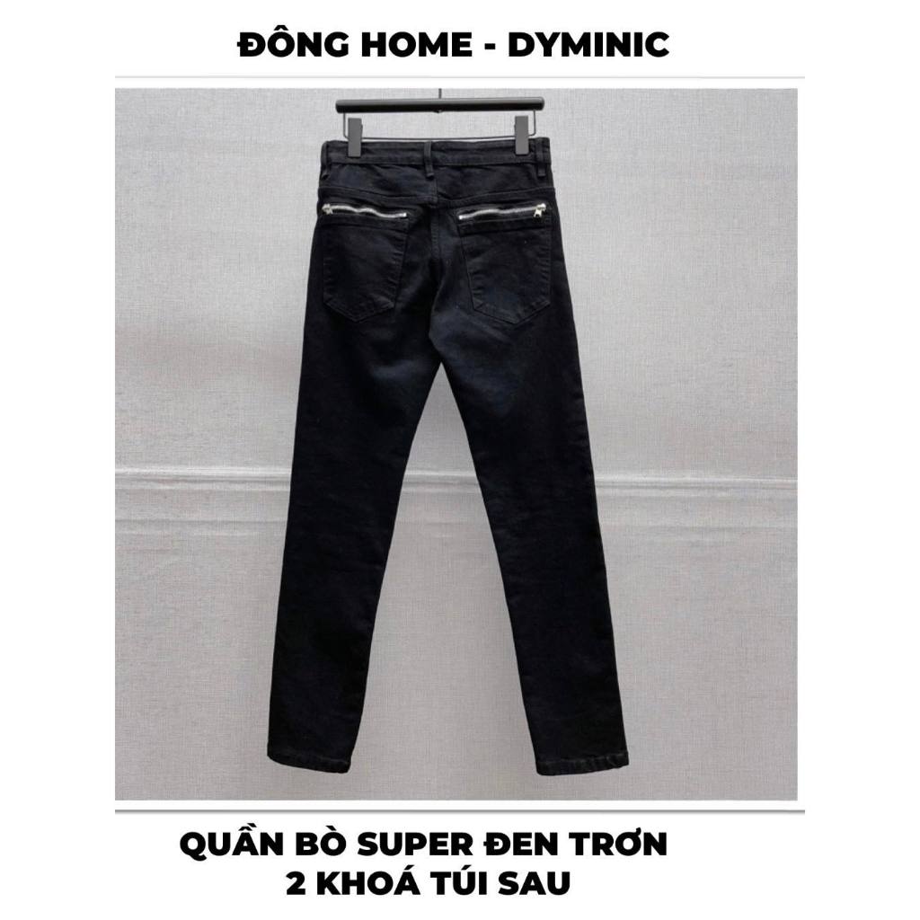 Quần bò đen 2 khoá túi sau , Quần jean đen 2 khóa sau có Big size 40kg đến 95kg , ảnh thật tự chụp Đông Home Shop