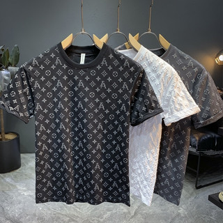 Áo Phông LV Trơn In Chìm , Áo Thun Tay Lỡ Nam Nữ Chất Cotton Dày Dặn Phong Cách Hàn Quốc Gía Sinh Viên .