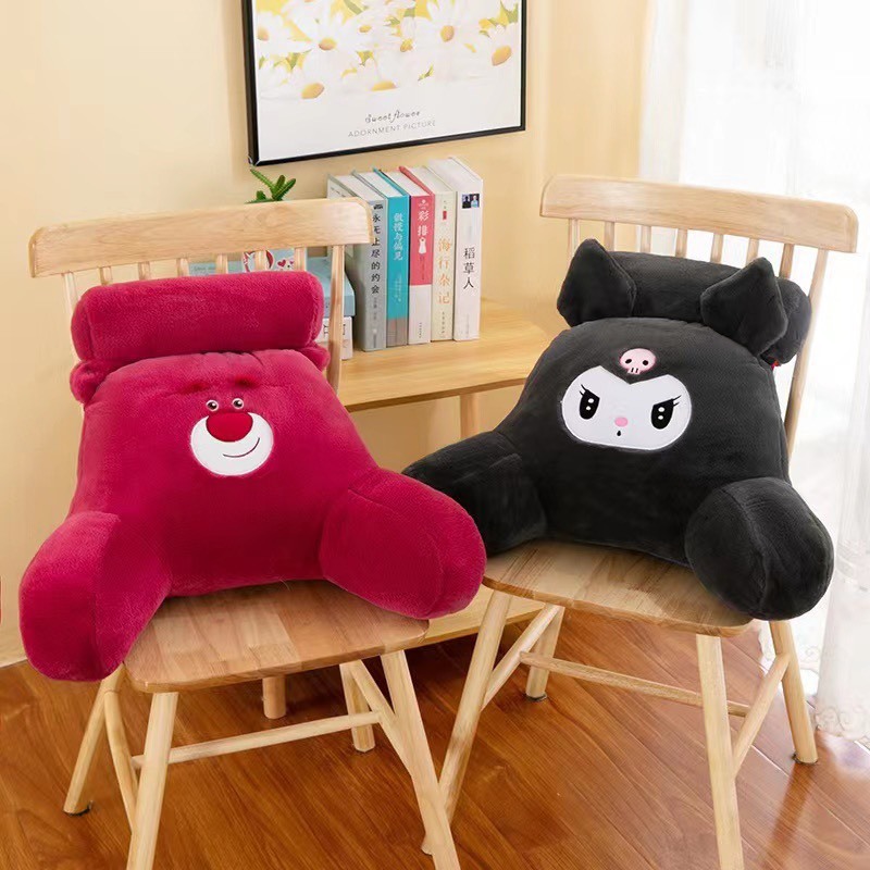 gối đệm tựa lưng văn phòng gối tựa lưng hình thú đệm kê lưng ô tô họa tiết hình thú ngộ nghĩnh đáng yêu size 60 x 70cm | BigBuy360 - bigbuy360.vn