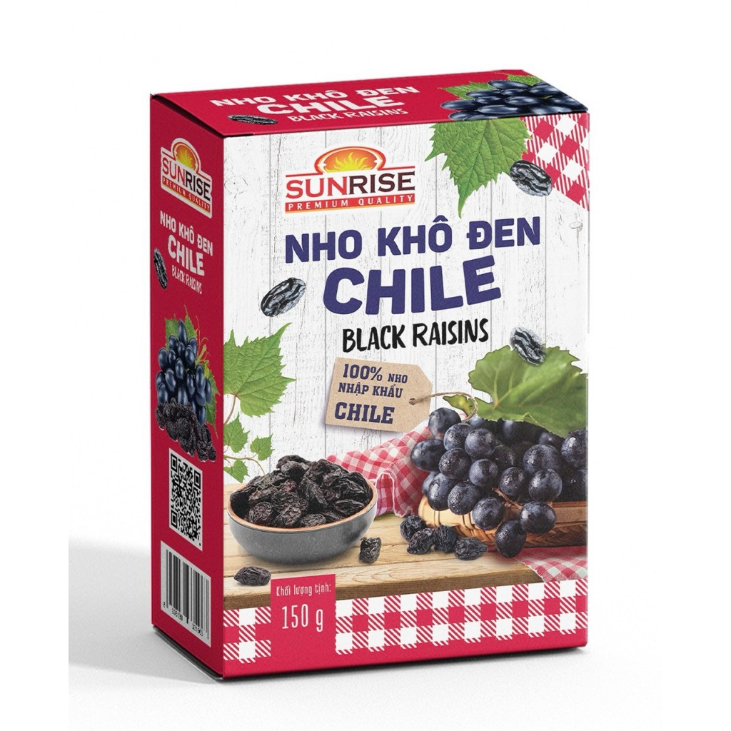 Nho khô đen Chile 150g - 200g