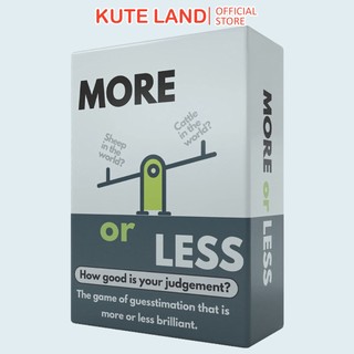 Bộ board game more or less original edition card game - how good is your judgement? bg177