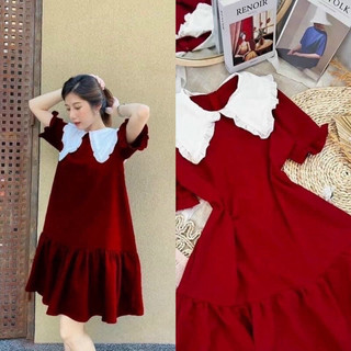 Váy bầu ,đầm bầu đuôi cá cổ bèovừa đi làm đi chơi ,đi dự tiệc sang chảnh V67