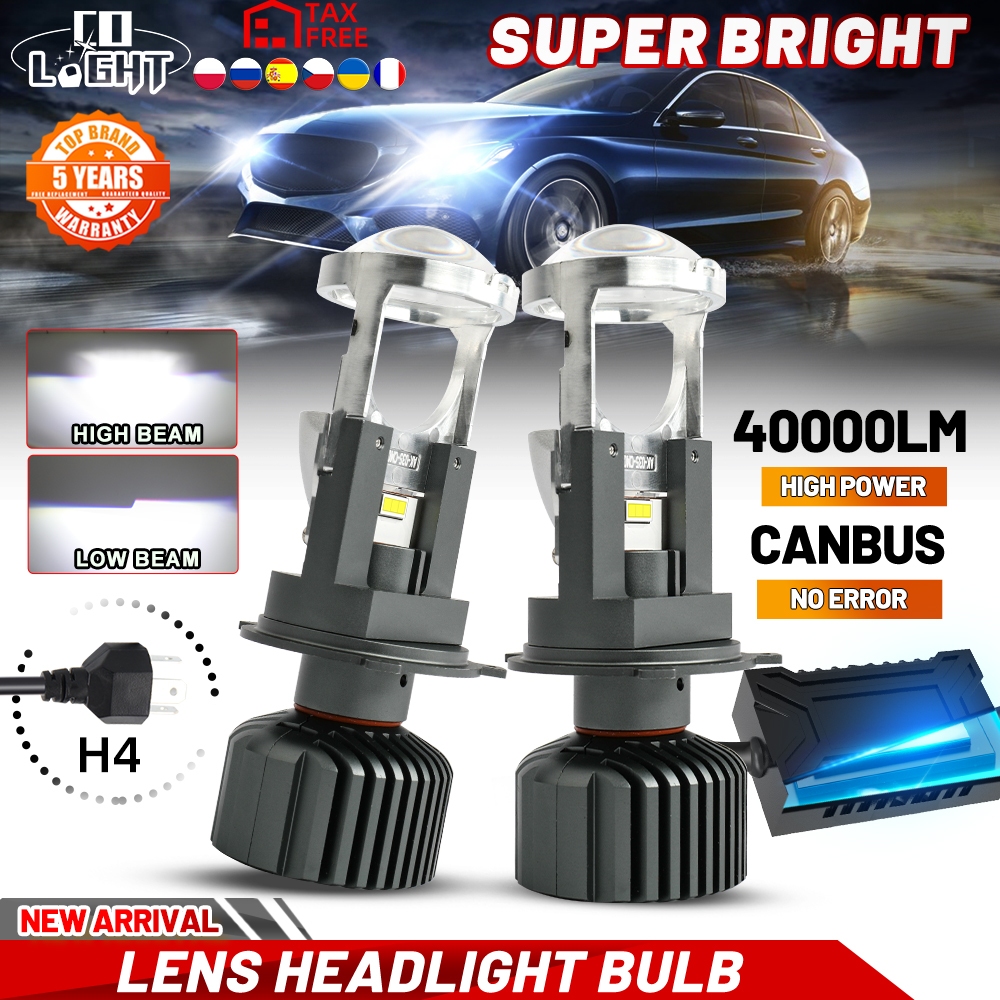 Đèn Pha LED mini T40 Mẫu Mới 2023 Sáng Mạnh Nhất Phân Khúc