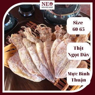 1 kg mực khô size 60-65 con/kg hàng bầu khô mực ngon ngọt dày tươi NEO Hải Sản Khô