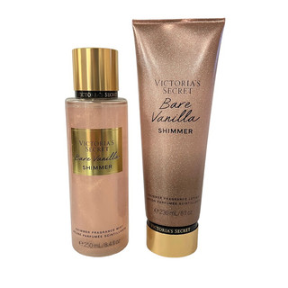 Xịt thơm nước hoa toàn thân có nhũ Victoria Secret - Bare Vanilla Shimmer 250ml