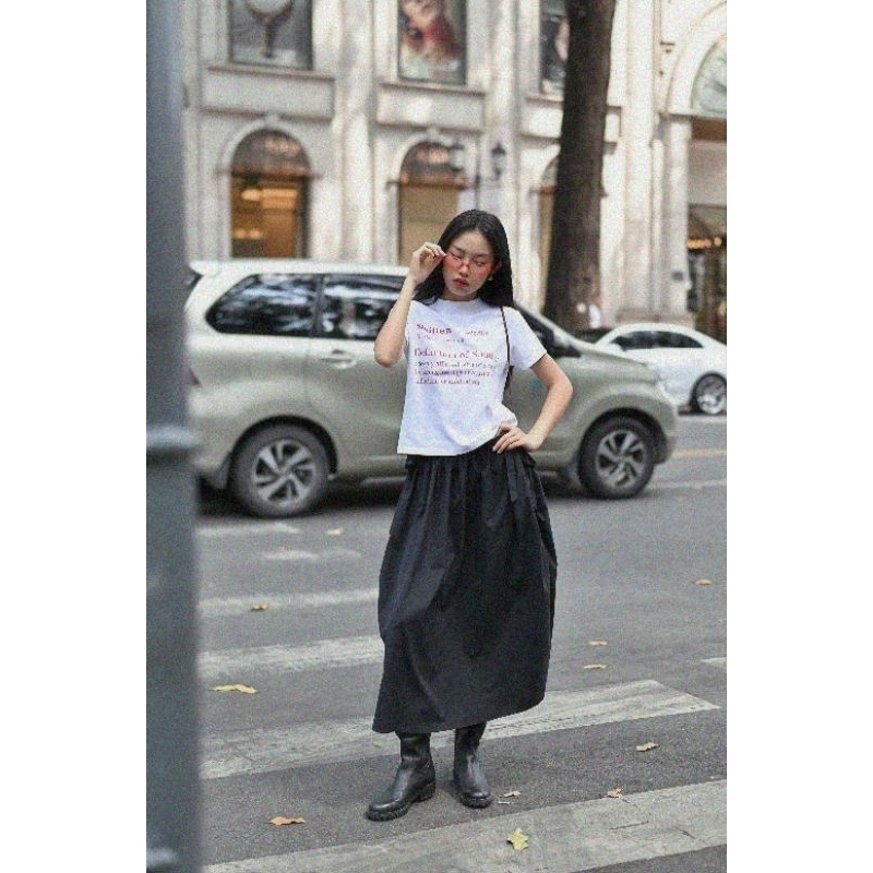 OLALASTUDIO Áo thun Baby Tee ÔLàla in chữ basic