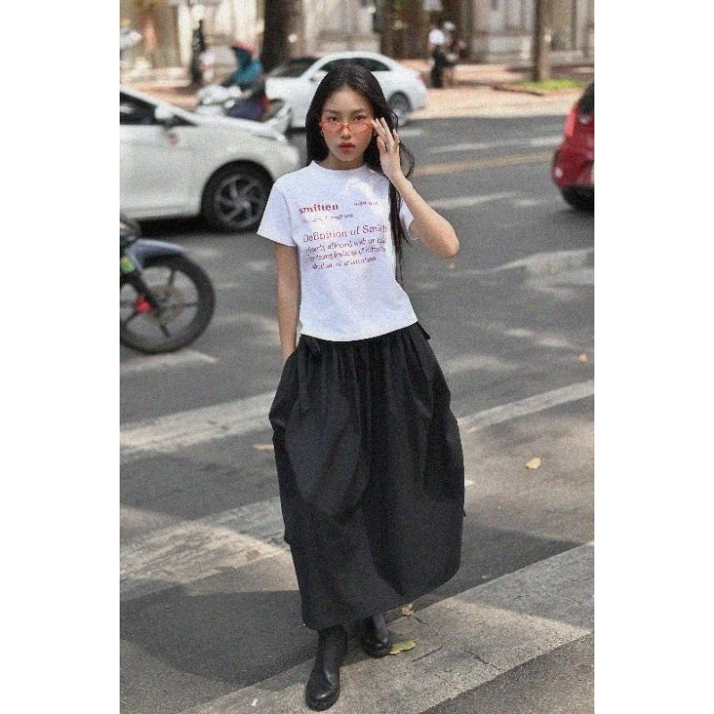 OLALASTUDIO Áo thun Baby Tee ÔLàla in chữ basic