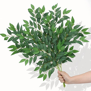 Lá giả, Lá bạch đàn 1 cành 13 nhánh trang trí tiệc cưới, cổng hoa, lá oliu, dương xỉ decor sảnh cưới, background sự kiện