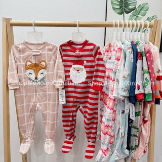 [Lựa mẫu][12M 8-9,5kg] Body Sleep Nỉ cho bé xuất dư xịn, Sleepsuit nỉ cho bé trai/gái
