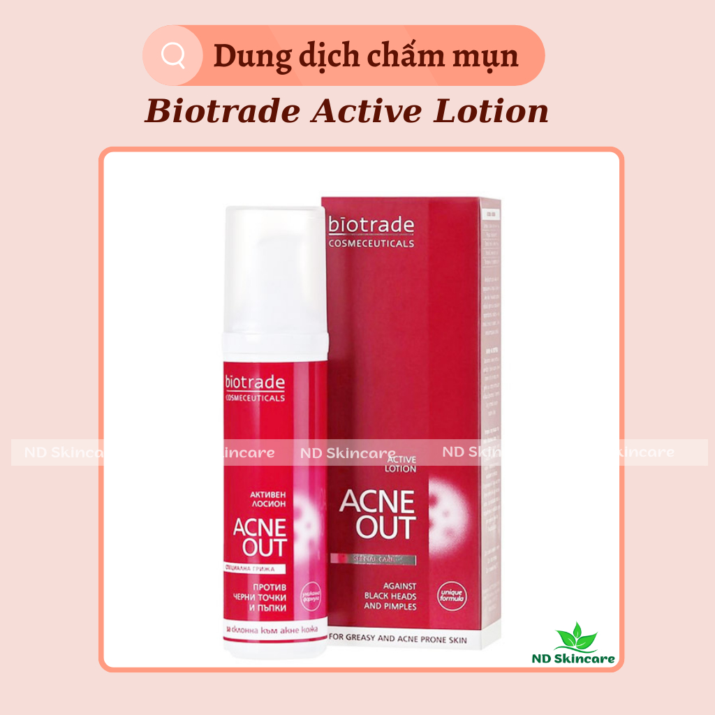 Lotion Biotrade Acnaut Active - Lotion hỗ trợ giảm mụn, làm dịu da