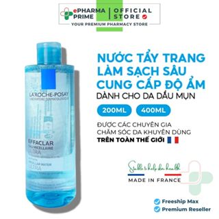  Nước Tẩy Trang La roche Posay Effaclar Micellar Water For Oily Skin 400ml 